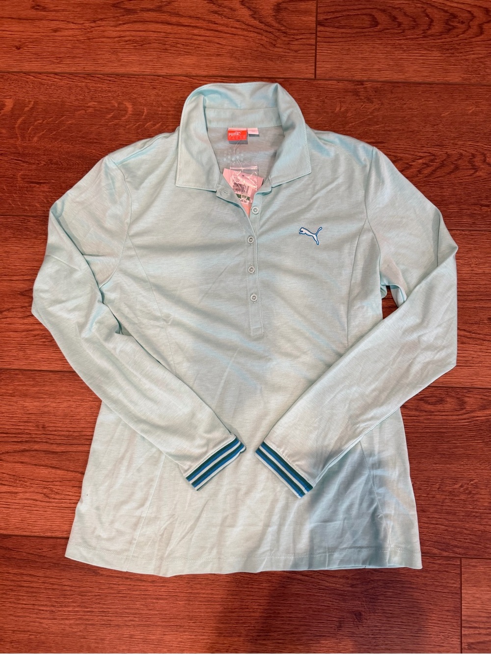 Puma Beach Glass Long Sleeve Golf Polo